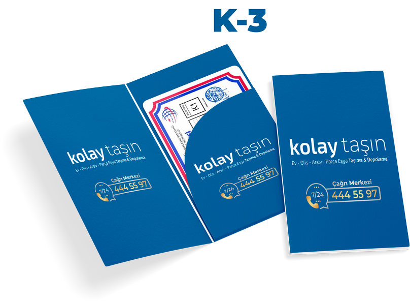 K 3 Taşıma belgesi Kolay Taşın